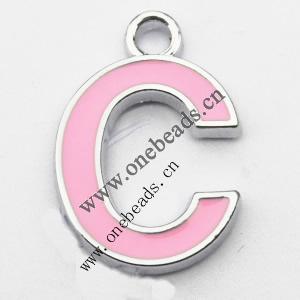 Zinc Alloy Enamel Pendant, 13x19mm, Sold by PC