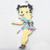 Zinc Alloy Enamel Pendant, Girl 34x48mm, Sold by PC