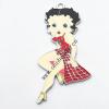 Zinc Alloy Enamel Pendant, Girl 34x71mm, Sold by PC