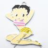 Zinc Alloy Enamel Pendant, Girl 46x63mm, Sold by PC