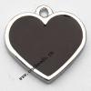 Zinc Alloy Enamel Pendant, Heart 17x17mm, Sold by PC