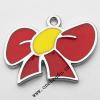 Zinc Alloy Enamel Pendant, Butterfly 27x19mm, Sold by PC