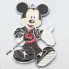 Zinc Alloy Enamel Pendant, Mickey Mouse 33x56mm, Sold by PC