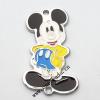 Zinc Alloy Enamel Pendant, Mickey Mouse 31x35mm, Sold by PC