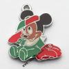 Zinc Alloy Enamel Pendant, Mickey Mouse 22x26mm, Sold by PC