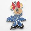 Zinc Alloy Enamel Pendant, Mickey Mouse 19x29mm, Sold by PC
