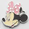 Zinc Alloy Enamel Pendant, Mickey Mouse Head 20x23mm, Sold by PC