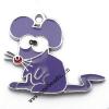 Zinc Alloy Enamel Pendant, Mice 33x25mm, Sold by PC