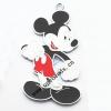 Zinc Alloy Enamel Pendant, Mickey Mouse Head 30x55mm, Sold by PC