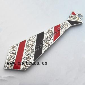 Zinc Alloy Enamel Pendant, 27x95mm, Sold by PC