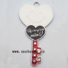 Zinc Alloy Enamel Pendant, 34x63mm, Sold by PC