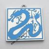 Zinc Alloy Enamel Pendant, Square 25x27mm, Sold by PC