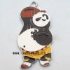 Zinc Alloy Enamel Pendant, Kung Fu Panda 28x54mm, Sold by PC