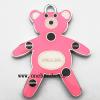 Zinc Alloy Enamel Pendant, Bear 42x51mm, Sold by PC