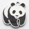 Zinc Alloy Enamel Pendant, Panda 20x23mm, Sold by PC