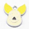 Zinc Alloy Enamel Pendant, Animal Head 20x22mm, Sold by PC