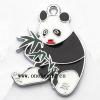 Zinc Alloy Enamel Pendant, Panda 20x26mm, Sold by PC