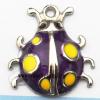 Zinc Alloy Enamel Pendant, Insects 18x21mm, Sold by PC