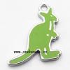 Zinc Alloy Enamel Pendant, Animal 19x25mm, Sold by PC