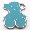 Zinc Alloy Enamel Pendant, Animal 17x21mm, Sold by PC