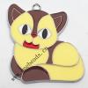 Zinc Alloy Enamel Pendant, Animal 43x56mm, Sold by PC