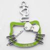 Zinc Alloy Enamel Pendant, 39x52mm, Sold by PC