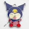 Zinc Alloy Enamel Pendant, Cartoon Animal 25x30mm, Sold by PC