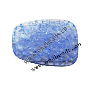 Crackle Acrylic Beads, 27x40mm, Sold by bag 