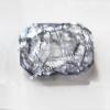 Crackle Acrylic Beads, Faceted Rectangular 17x13mm, Sold by bag 