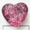 Crackle Acrylic Beads, Heart 24x24mm, Sold by bag 