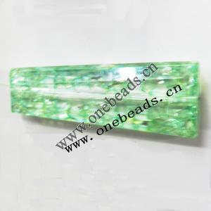 Crackle Acrylic Beads, Trapezoidal 16x40mm, Sold by bag 