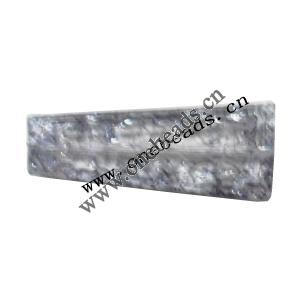 Crackle Acrylic Beads, Trapezoidal 16x40mm, Sold by bag 