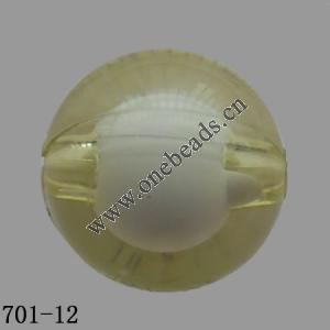 Fantastic Acrylic Beads Round 12mm Sold by Bag