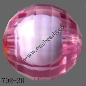 Fantastic Acrylic Beads Faceted Round 30mm  Sold by Bag