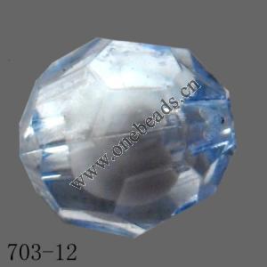 Fantastic Acrylic Beads Faceted Round 6mm  Sold by Bag