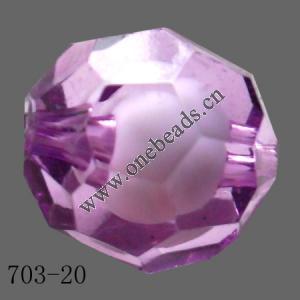 Fantastic Acrylic Beads Faceted Round 30mm  Sold by Bag