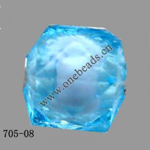 Fantastic Acrylic Beads, Faceted Cube 8mm Sold by Bag