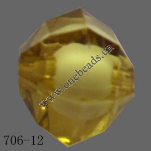 Fantastic Acrylic Beads, Faceted Bicone 12mm Sold by Bag