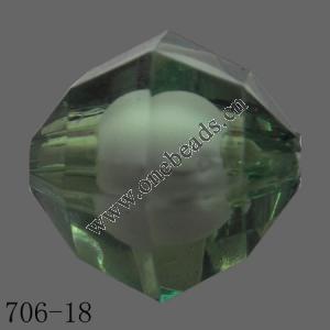 Fantastic Acrylic Beads Faceted Bicone 18mm  Sold by Bag
