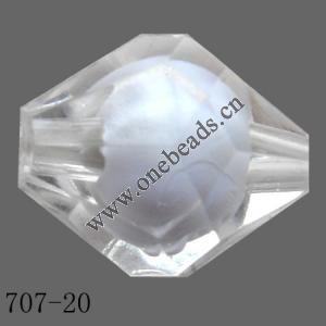 Fantastic Acrylic Beads Faceted Bicone 20mm  Sold by Bag