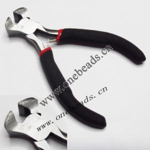 Plier, end-cutter, steel, ergonomic grip, red/black, 4-1/2inches overall, Sold by Box