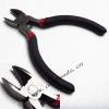 Plier, side-cutting, steel, red/black, 5-inches with ergonomic grip, Sold by Box