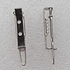 25x5mm Iron barrette plated nickel Sold by bag