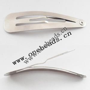 40x10mm Iron barrette plated nickel Sold by bag