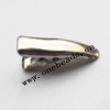 24x6mm Iron barrette plated nickel Sold by bag