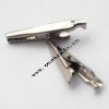 35x5mm Iron barrette plated nickel Sold by bag