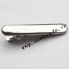 36x6mm Iron barrette plated nickel Sold by bag