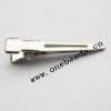 45x6mm Iron barrette plated nickel Sold by bag