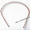 Copper Barrette Lronwork Rough 2.5mm Sold by Bag