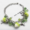 Lampwork & Acrylic & CCB Bracelets,9.4-inch,Sold by bag